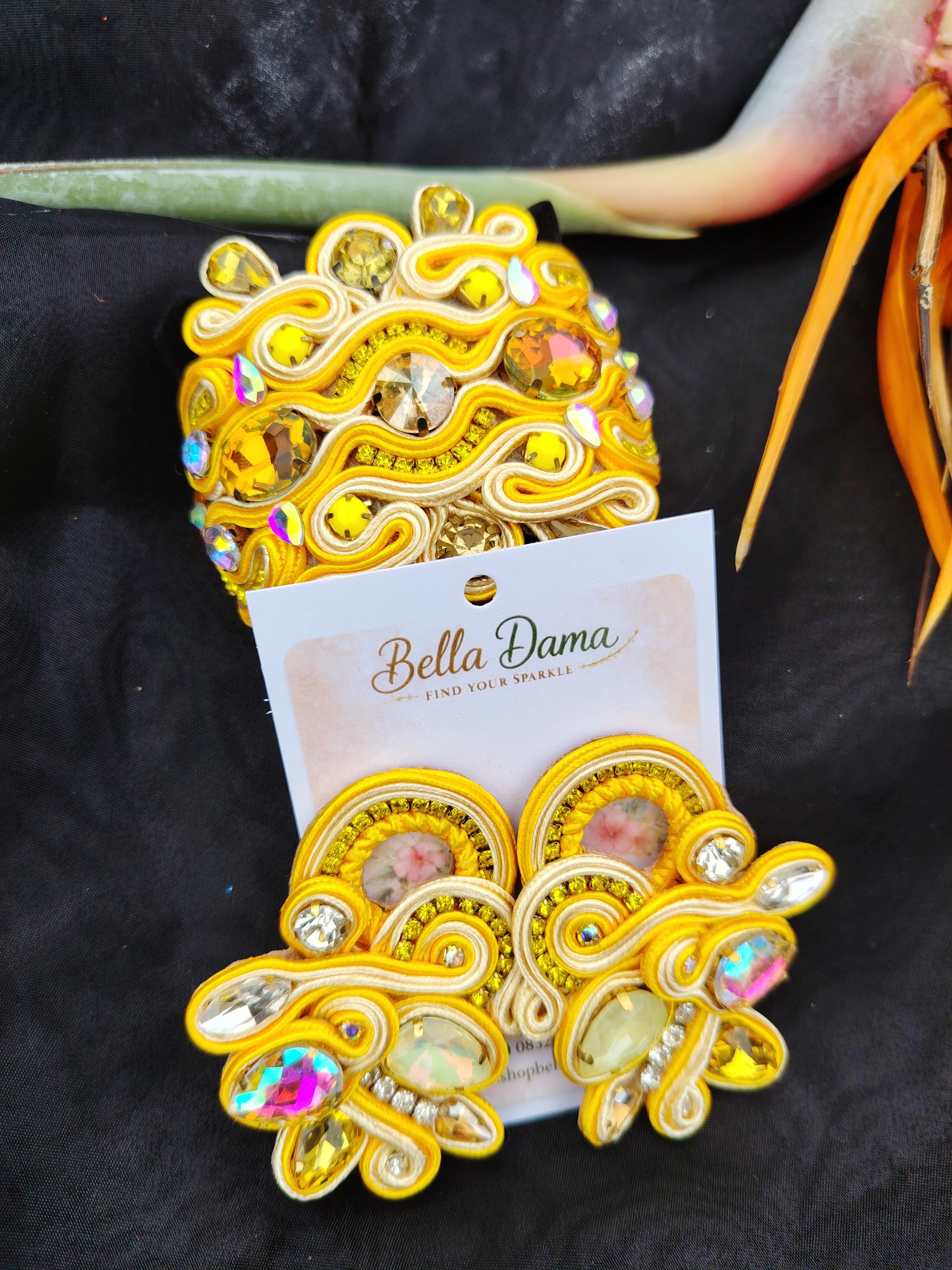 Chroma Collection - Soutache Set Earrings and Bracelet